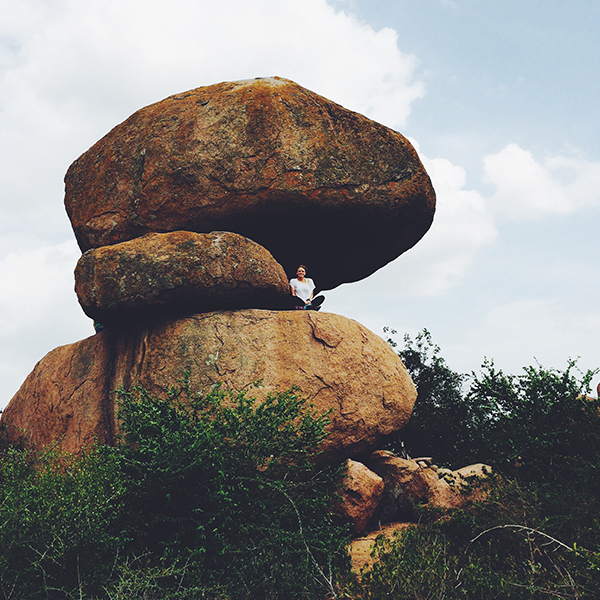 a rocky outcrop